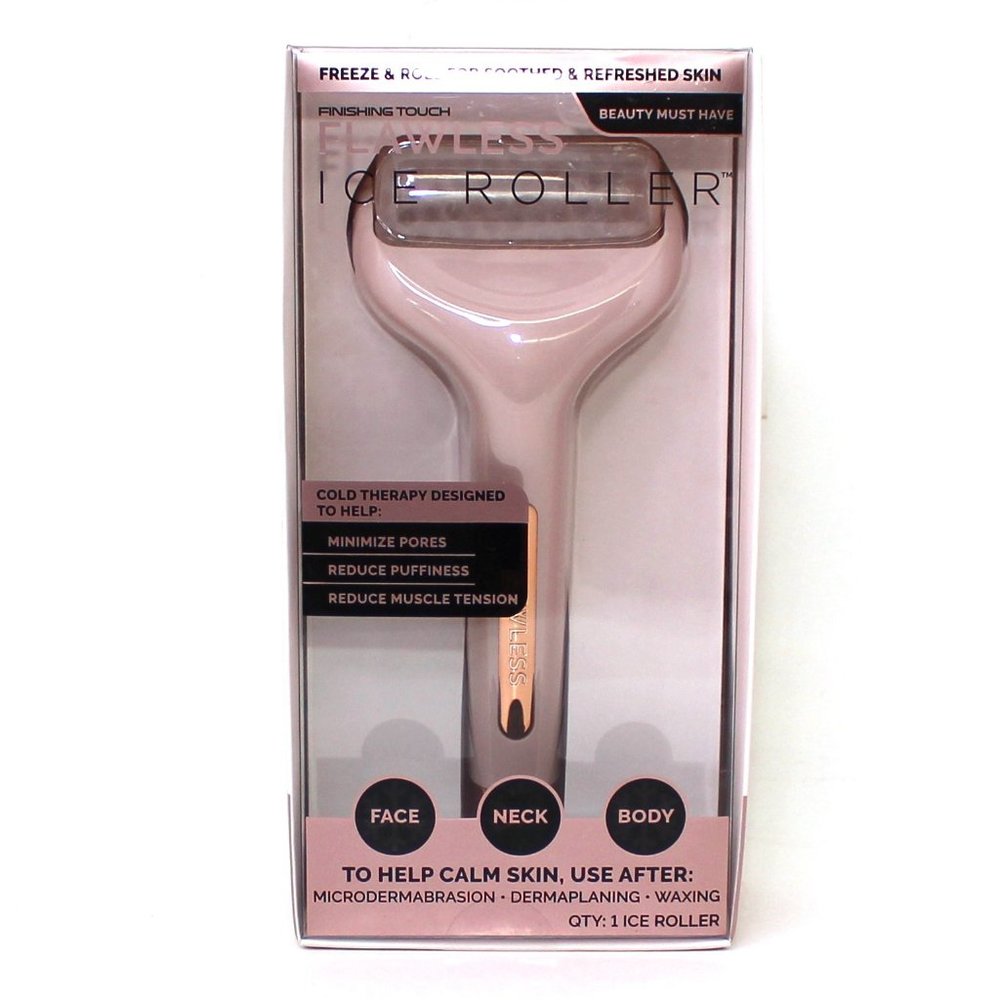 Finishing Touch Flawless Facial Massage Ice Roller Cold Therapy